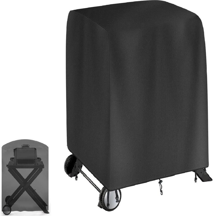 Barbecuehoes voor Ninja Woodfire Grill met verstelbare koorden en gespen waterdicht en stofdicht geschikt voor buiten barbecues afmetingen 71 x 51 x 91 cm Plancha Bbq
