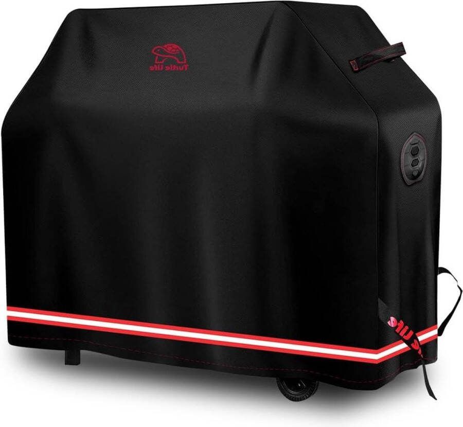 Barbecuehoes Waterdicht Afdekhoes voor Barbecue BBQ Grill Cover Met Air Vent Zwart 147x66x119cm