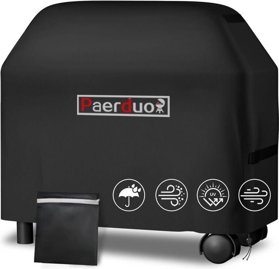 Barbecuehoes weerbestendig gasgrill afdekzeil 420D Oxford waterdicht winddicht uv-bestendig scheurvast (140 x 65 x 120 cm)