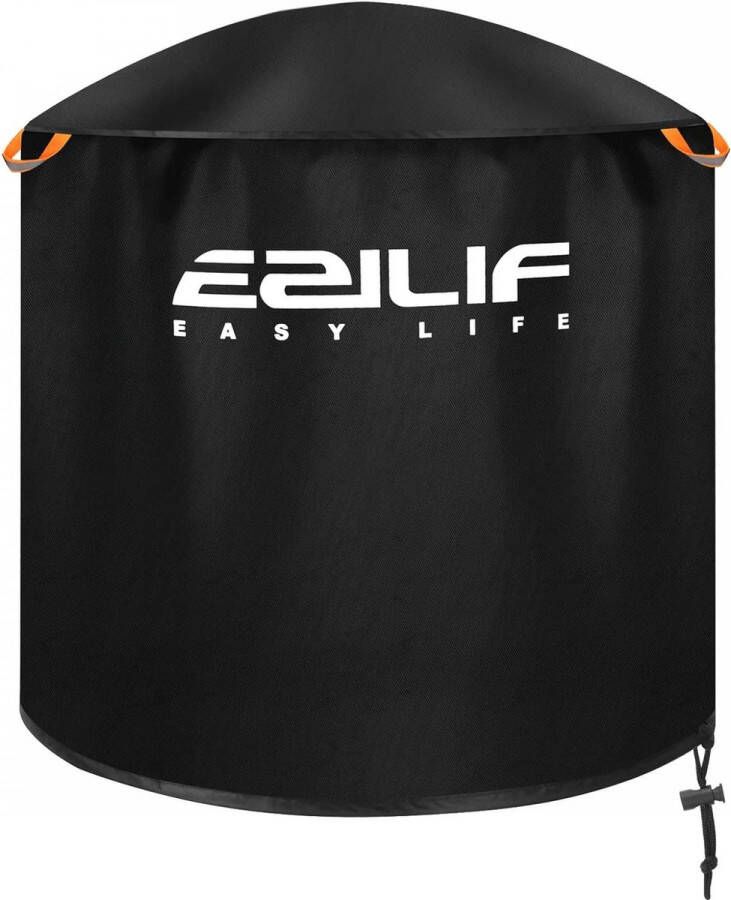 Barbecuehoes weerbestendig kogelgrill afdekking 210D Oxford-stof rond met reflecterende strepen afdekhoes gasgrill grillkap BBQ-cover voor Weber Char Broil (79 x 68 cm)