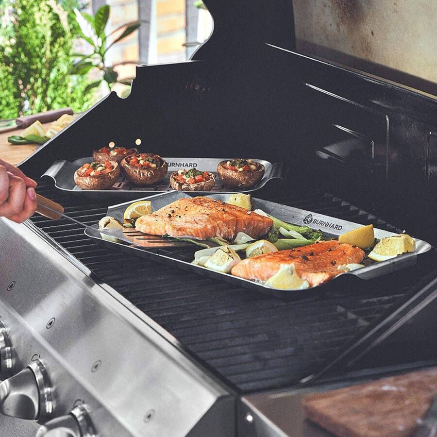 Barbecuemand voor groenten roestvrij staal groentemand voor gasbarbecue vaatwasmachinebestendig