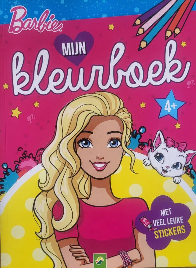 Barbie kleurboek met veel leuke stickers 96 bladzijdes om te kleuren