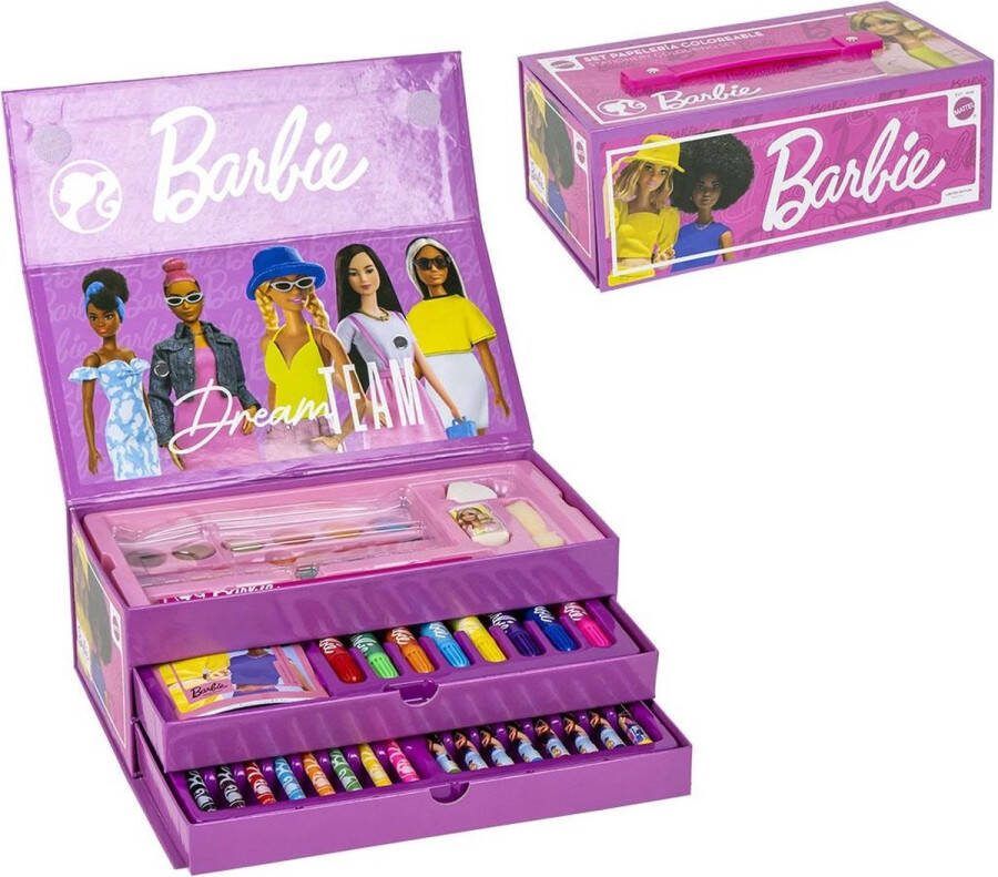Barbie Tekenen Tekendoos Knutselen Meisjes 44 Pieces