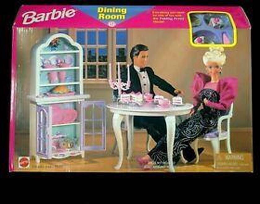 Barbie vintage eetkamer -Barbie All Around Home Eetkamer Diorama Speelset