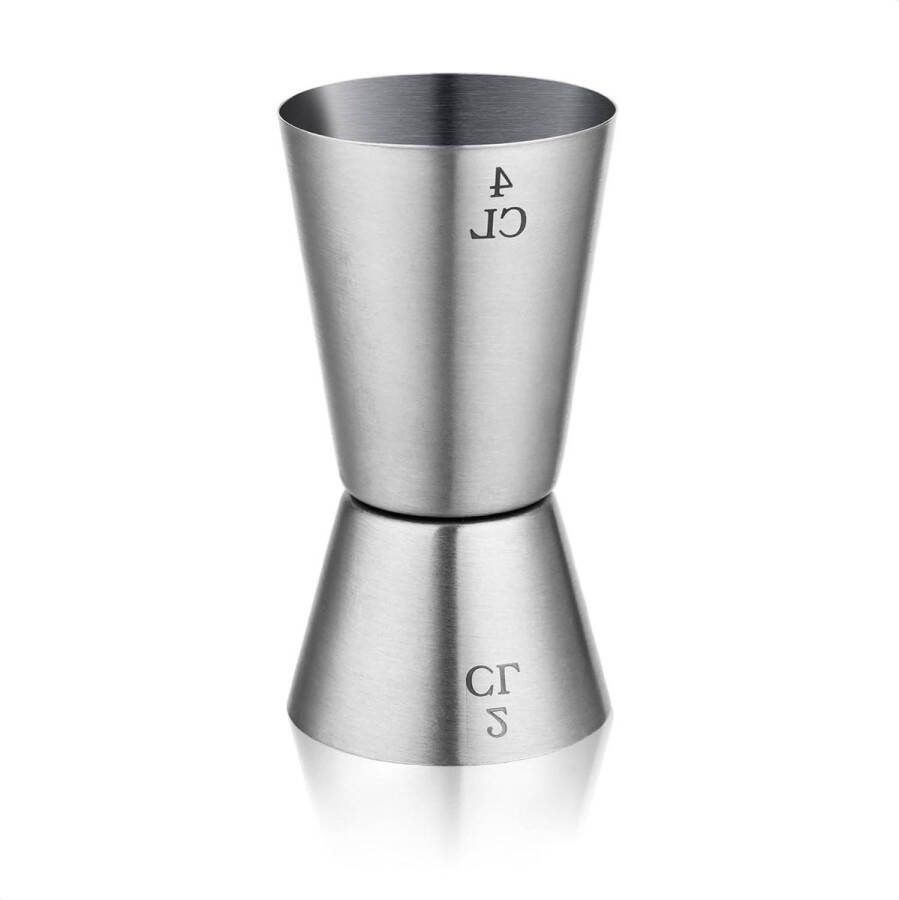 Barmaatje Measuring cup for cocktails 2cl 4cl stainless steel schnapps pouring spout mixing cup portioner accessories jigger cocktails Barmaatje
