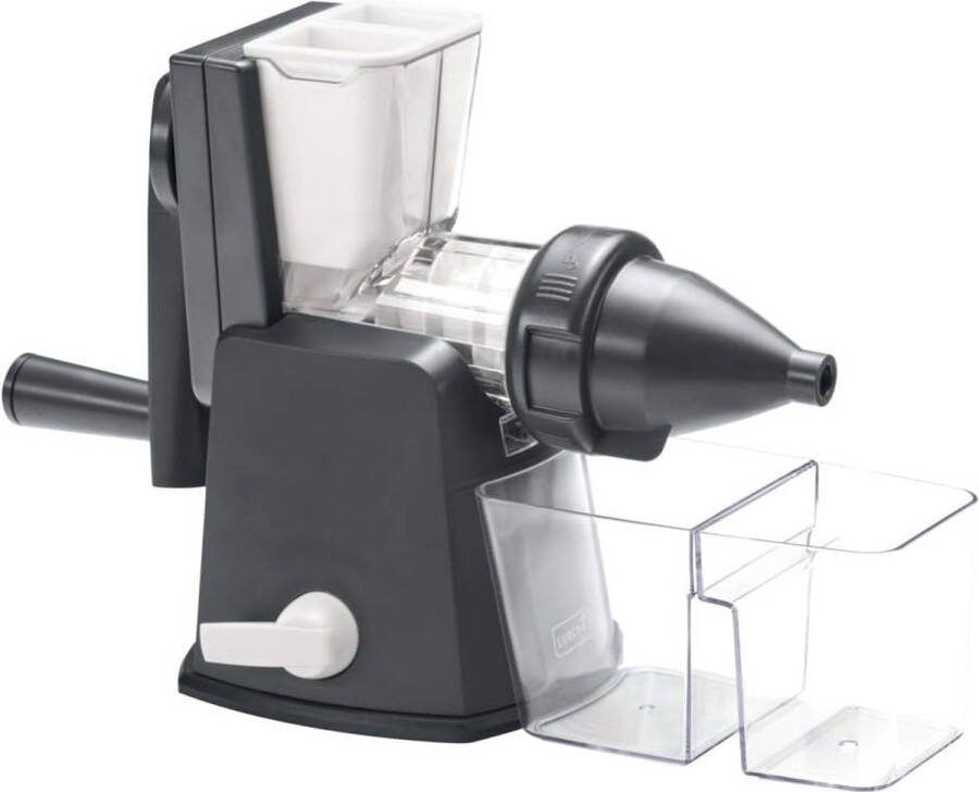 Base&Soul Slow Juicer Handmatige koude pers voor tarwegras groenten en fruit met handslinger grijs wit
