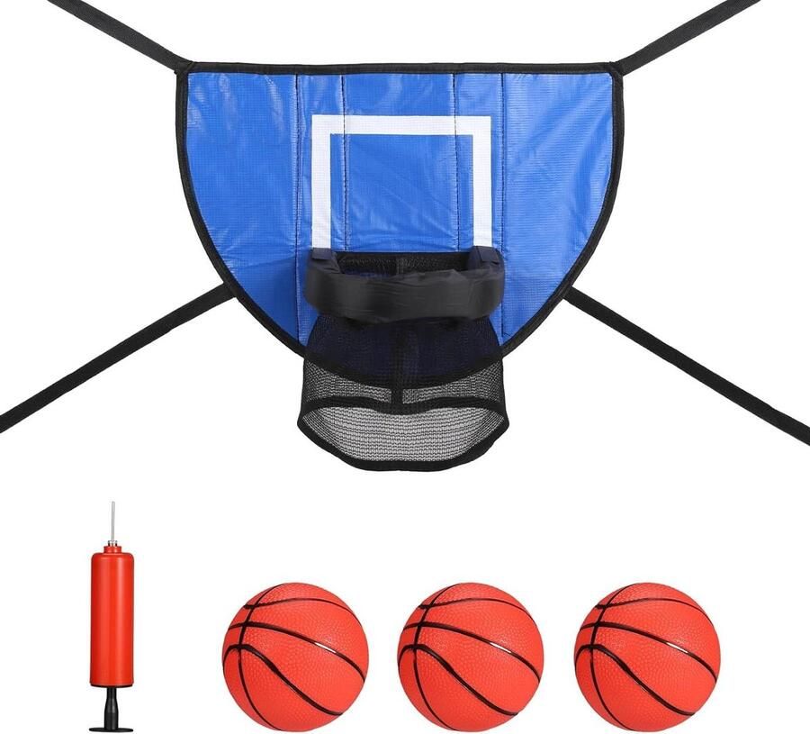 Basketbalringset voor Trampoline Waterdicht Basketbaldoel Zacht Basketbalspelaccessoires