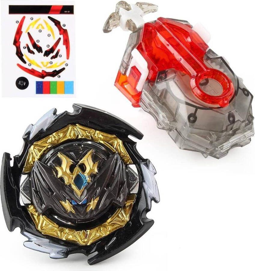 Battling Top 4D Metal Fusion Vechttol met Launcher Bey Burst Turbo Starter Set Kinderspeelgoed Tol Arena voor Verjaardag Kinderen Jongeren en Volwassenen