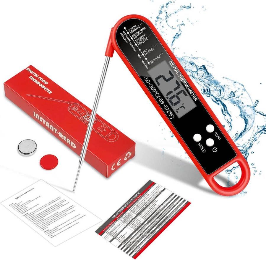 BBQ accesoires thermometer Vleesthermometer Kookthermometer Must have voor elke BBQ!