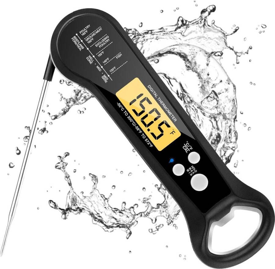 BBQ accesoires thermometer Vleesthermometer Kookthermometer Must have voor elke BBQ!