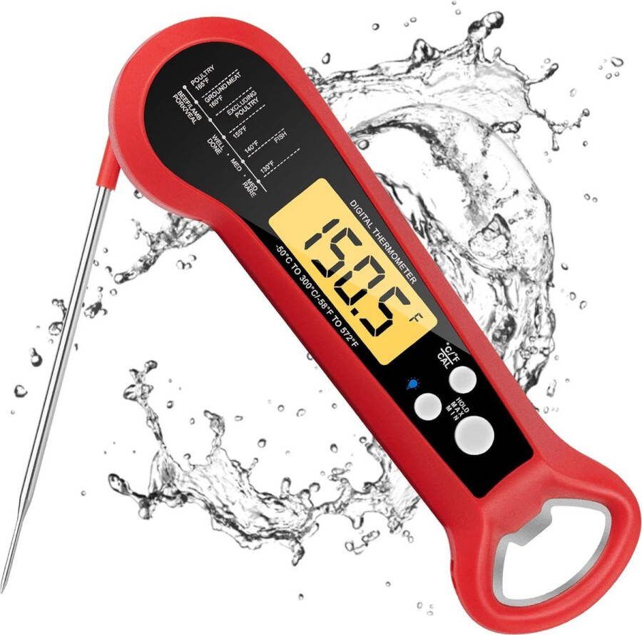 BBQ accesoires thermometer Vleesthermometer Kookthermometer Must have voor elke BBQ!