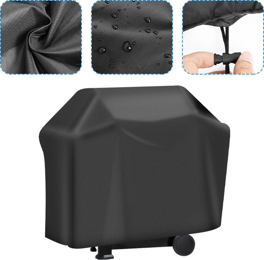 BBQ Hoes 145 x 61 x 117cm Barbecue Hoes Waterdicht Beschermhoes Inclusief Trekkoord BBQ Accesoires