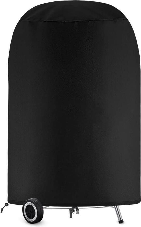 BBQ hoes Kogelgrill beschermhoes waterdicht Oxford-weefsel Grill afdekzeil gasgrill zwart 71 x 68 cm BBQ hoes rond