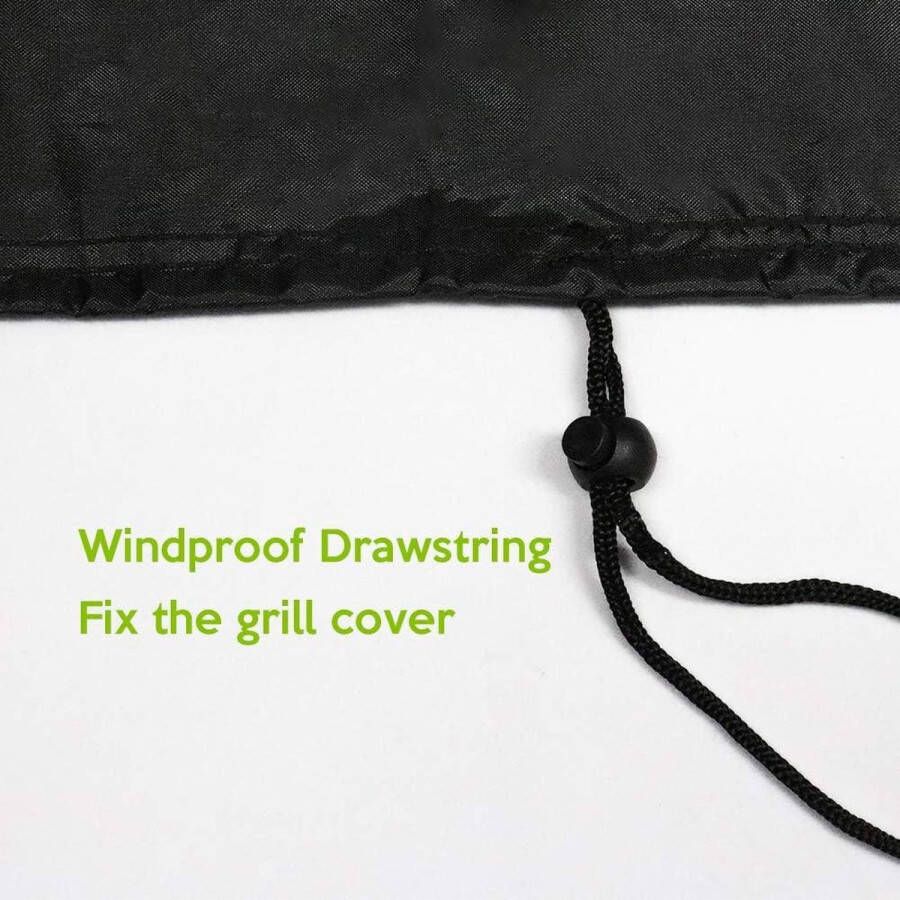 BBQ hoes voor Buiten Waterdichte en UV-Bestendige Ronde Grillhoes Stofdichte Barbecue Cover met Elastische Banden Geschikt voor Weber en Ronde BBQ (58 x 77cm) BBQ hoes rond