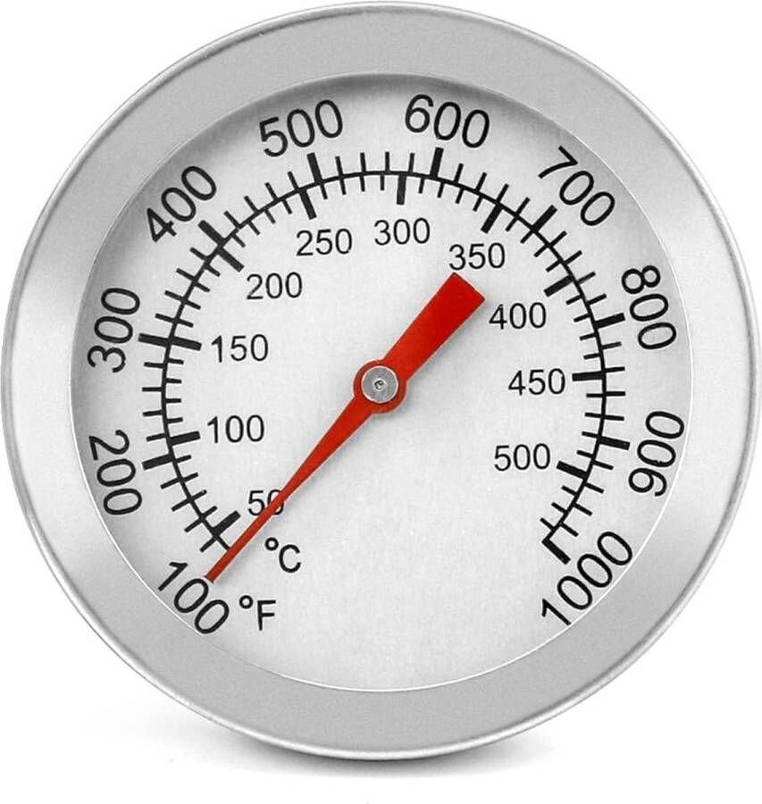 BBQ-thermometermeter van roestvrij staal met 5 cm wijzerplaat Nauwkeurige kookthermometer tot 500 graden