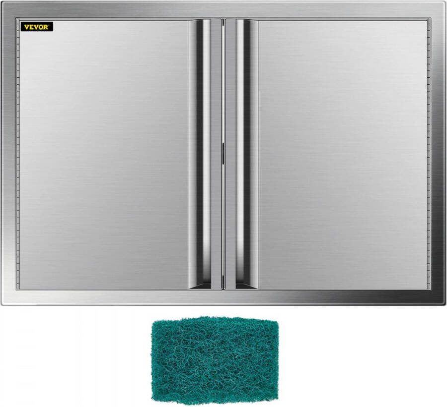BBQ Toegangsdeur Dubbele Deur Buitenkeuken 78 7 x 61 cm Roestvrij Staal