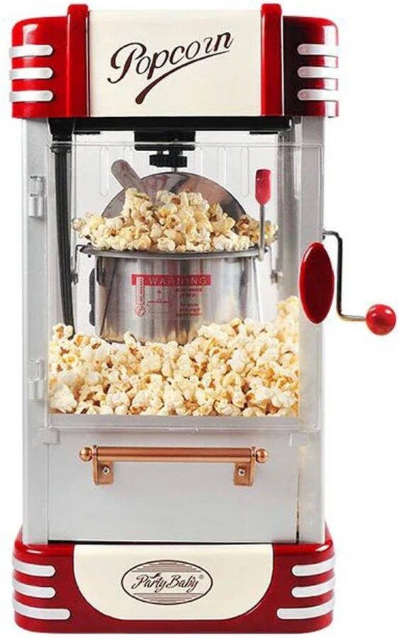 Bealive Popcorn machine Retro popcorn machine Old cinema popcorn machine mini popcorn machine Huishoudelijke Kleine Hete Lucht Popcorn Maker