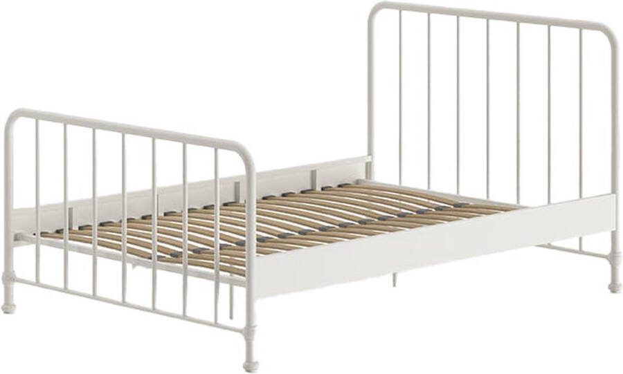 Bed Jay Wit Metaal 140x200cm Hoogte 110 cm