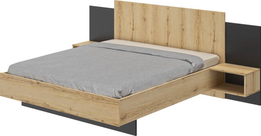 Gami Bed Mimizan met 2 nachtkastjes