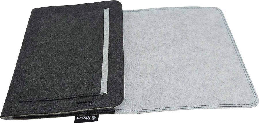 Bed-Organizer van vilt stabiel bed hangrek voor bedlade bedtas voor het opbergen van boeken afstandsbediening en meer grijs donkergrijs