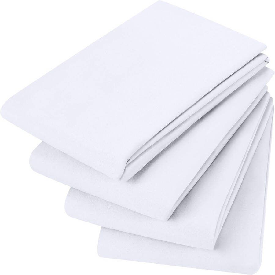 Bedding Kussensloop (Set van 4) Makkelijk te onderhouden Zachte geborstelde microvezel Krimp en vervagingsbestendig Grijs 75 x 50 cm)