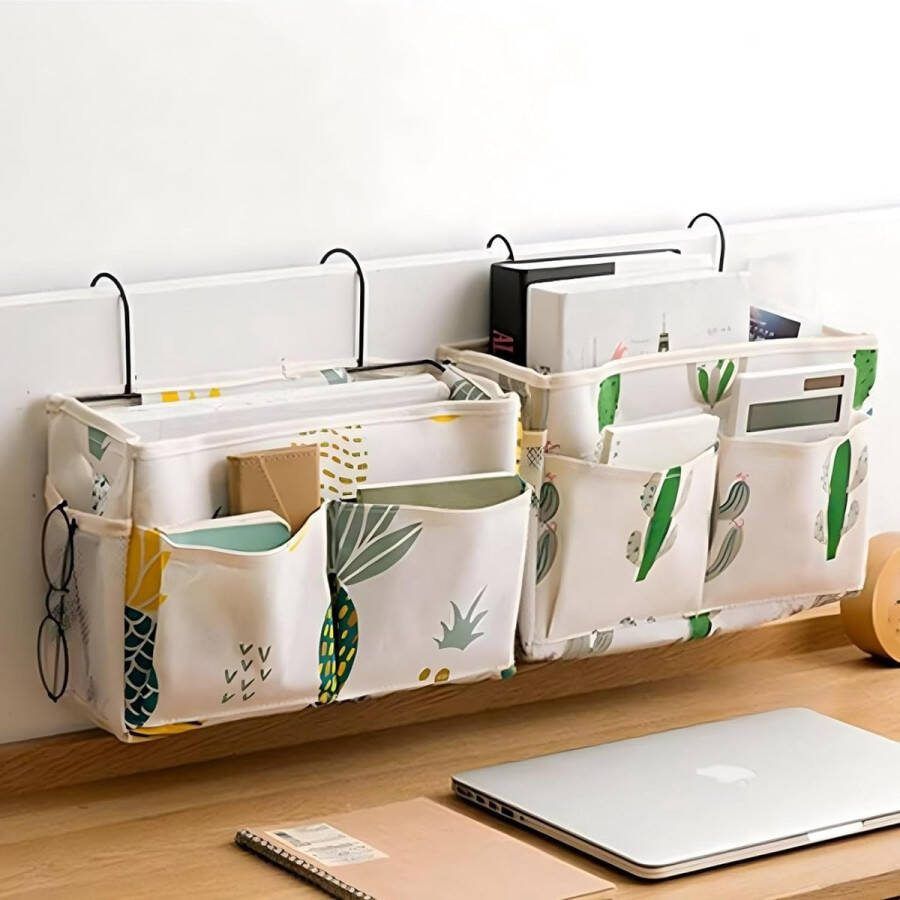 Bedorganizer om op te hangen bedopbergtas multifunctionele bedtas met darhaken bedorganizer hangtas voor hoofdeinden stapelbedden slaapzaal