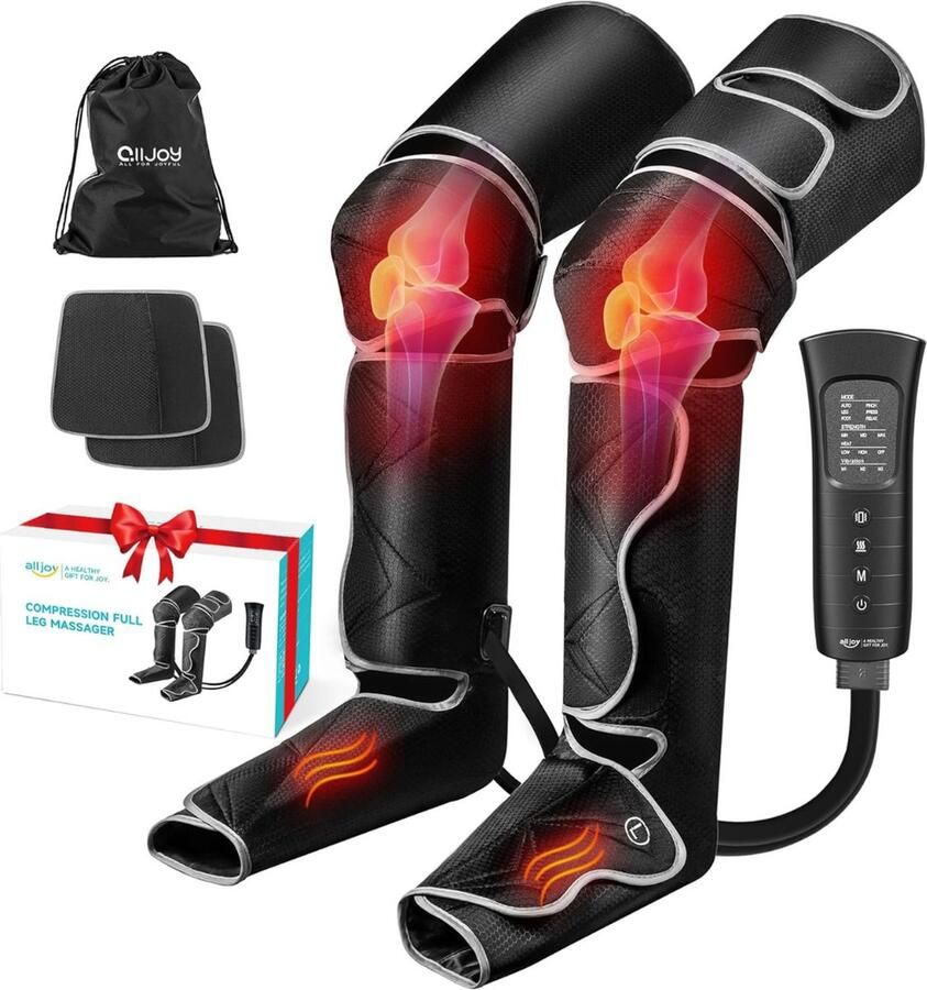 Beenmassage apparaat 6 Standen voetmassage apparaat beenmassage voetmassage apparaat bloedsomloop voet massage bloedsomloop Zwart