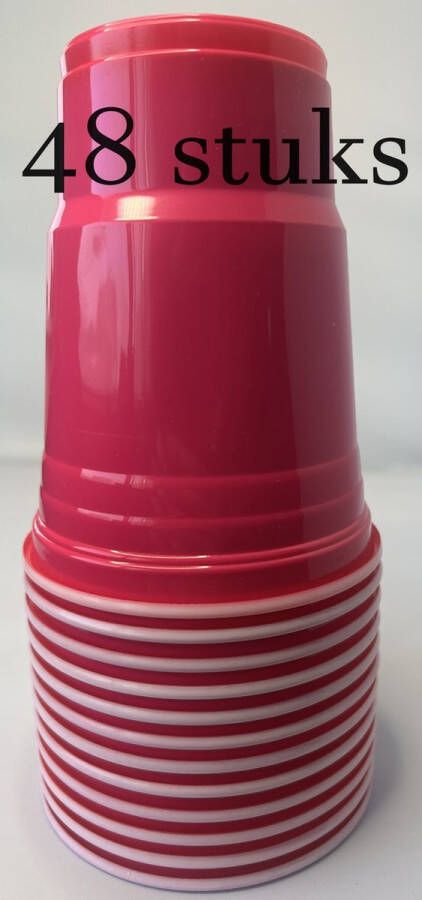 Beerpong Bierpong roze bekers pink cups 550 ml 48 stuks