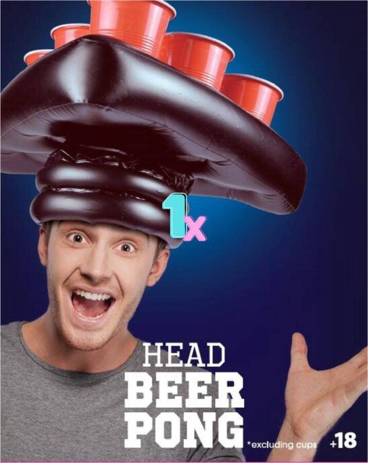 Beerpong hoed 1 stuks Bierpong hoed Actiespel Drankspel Drinkspel Beerponghoed Bierponghoed