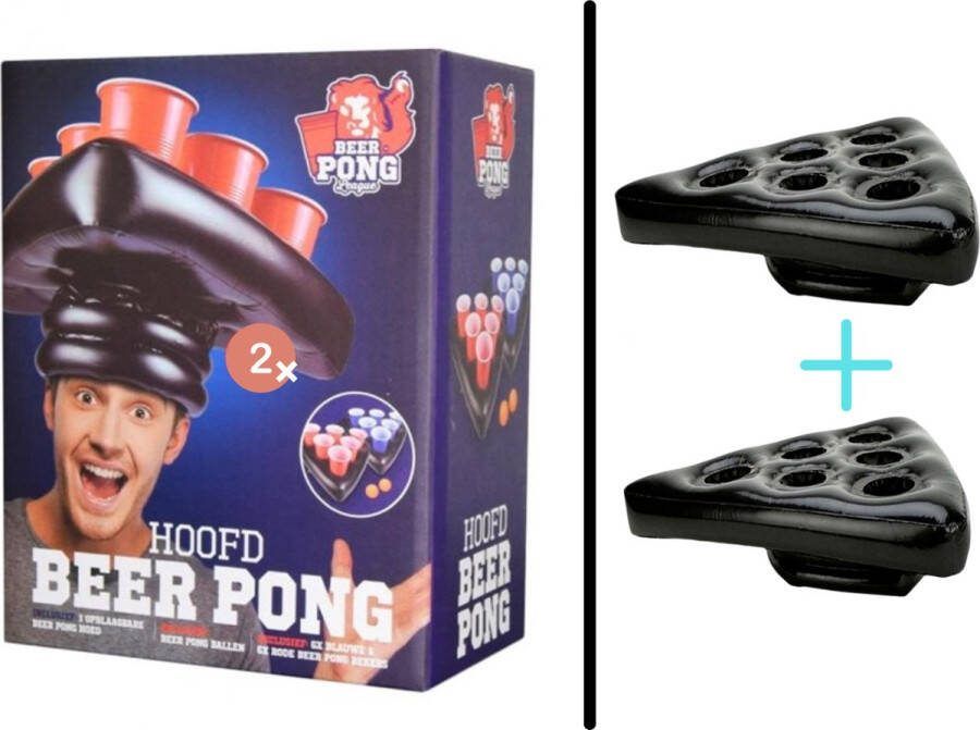 Beerpong hoed 2 stuks Bierpong hoed Actiespel Drankspel Drinkspel Beerponghoed Bierponghoed