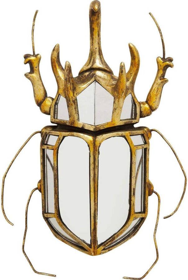 Beetle Mirror Wall Decoration Retro Style Glass Wall Art