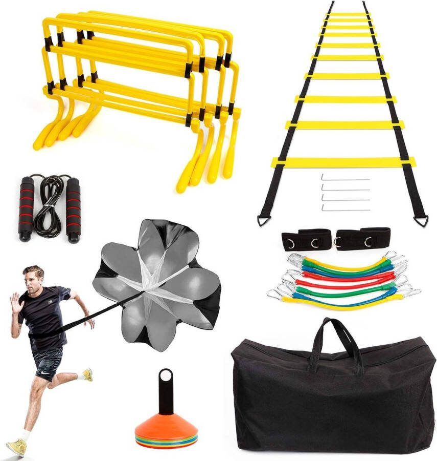 Behendigheid ladder weerstandsparaplu Voetbaltraining voor coördinatie en kracht Voetalbal trainingsmateriaal