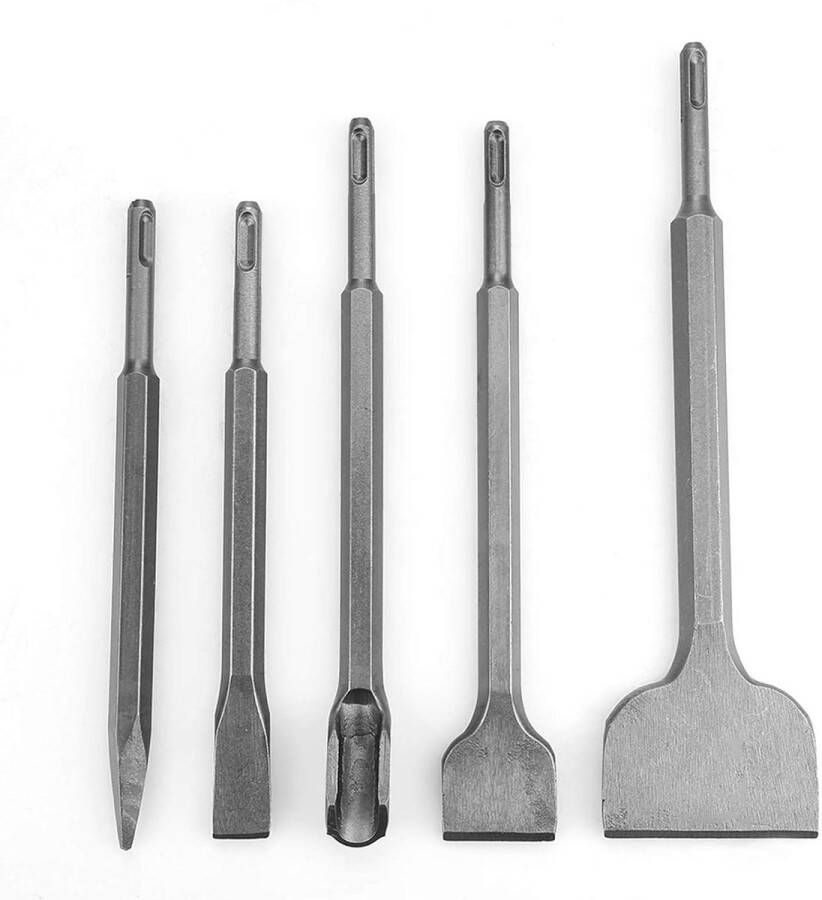 Beitel Set 5 Stks SDS Plus 40CR Beitel Bits Kit Gat Boren Hoofden voor Houtbewerking DIY