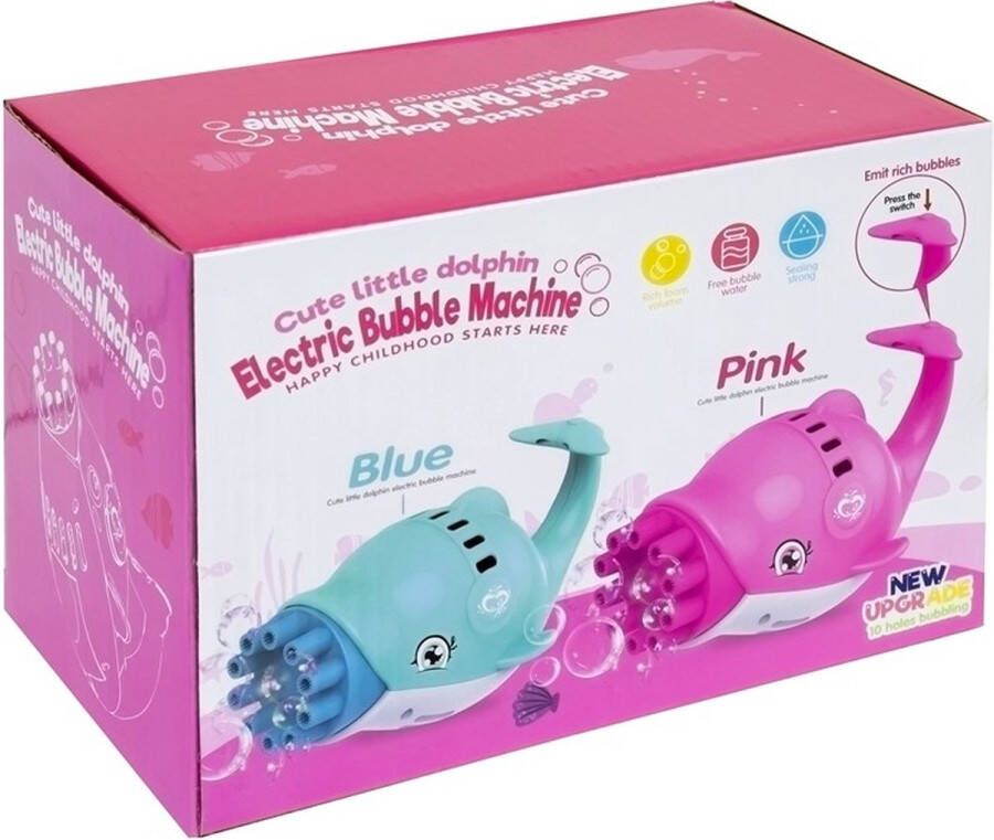 Bellenblaas machine cute litle dolphin Inclusief Vloeistof