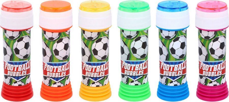 Bellenblaas voetbal 50 ml voor kinderen uitdeel cadeau kinderfeestje