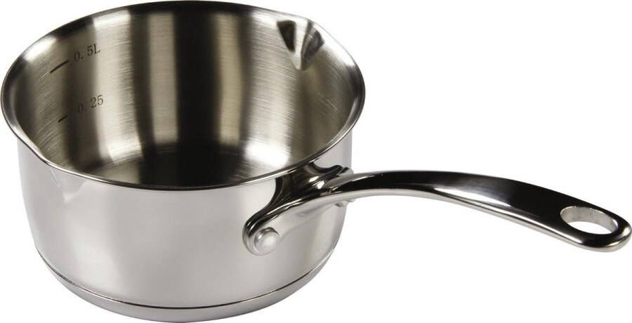 Belvia steelpan pot 18 8 roestvrij staal 12 cm