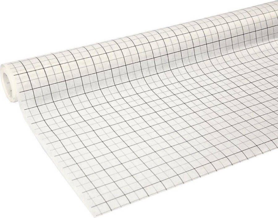 Benza Patroonpapier Overtrek Papier met RUIT 10 mtr x 100 cm 6 Rollen