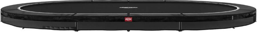 BERG Trampoline Grand Favorit InGround 520 x 350 cm Black Limited Edition Zwart Voordeel pakket Extra Strong Grijs