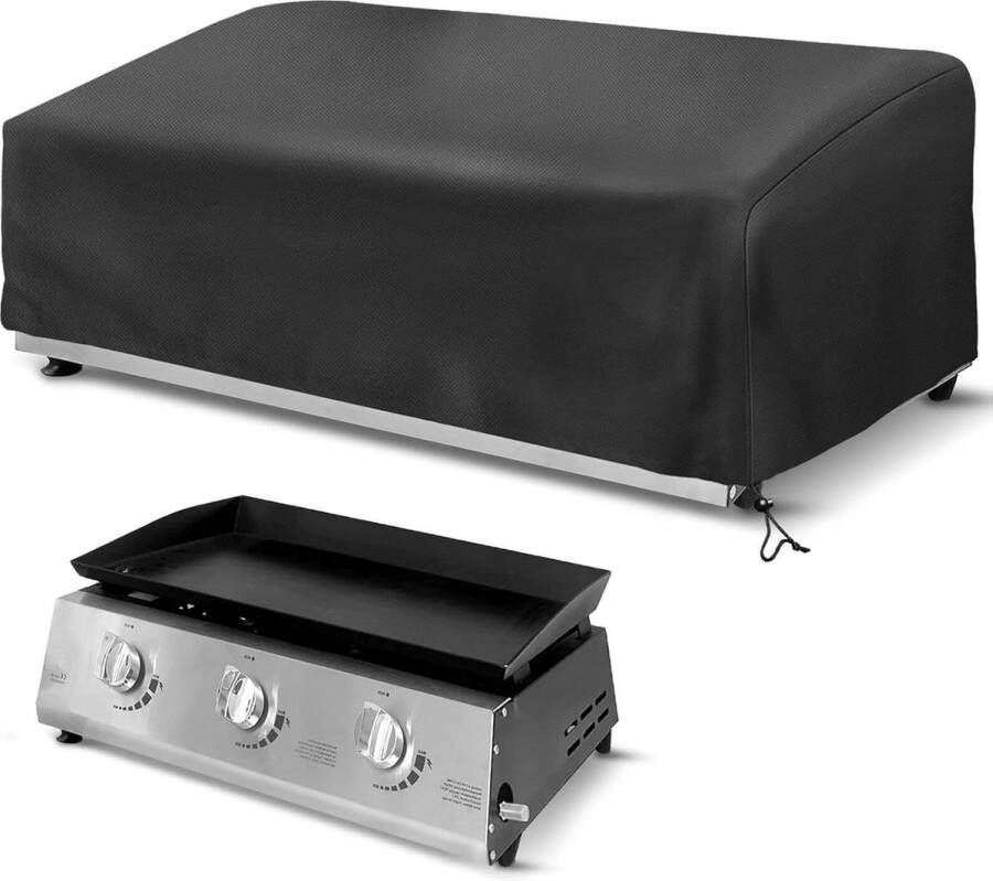 Beschermende grillhoes voor Plancha elektrische barbecue waterdicht en uv-bescherming 600D Oxford-doek 60 x 60 x 25 cm Plancha Bbq