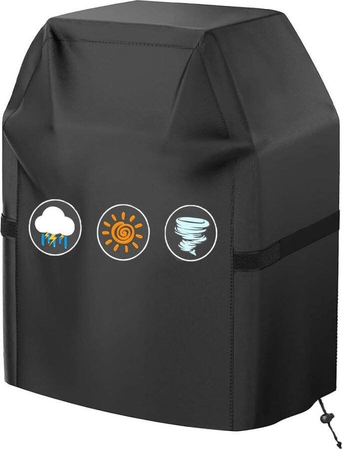Beschermhoes 600D Oxford anti-strappo waterdicht UV-bescherming 77x77x90 cm BBQ hoes