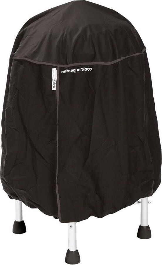 Beschermhoes voor BBQ ronde grill zwart weerbestendige hoes. BBQ hoes rond