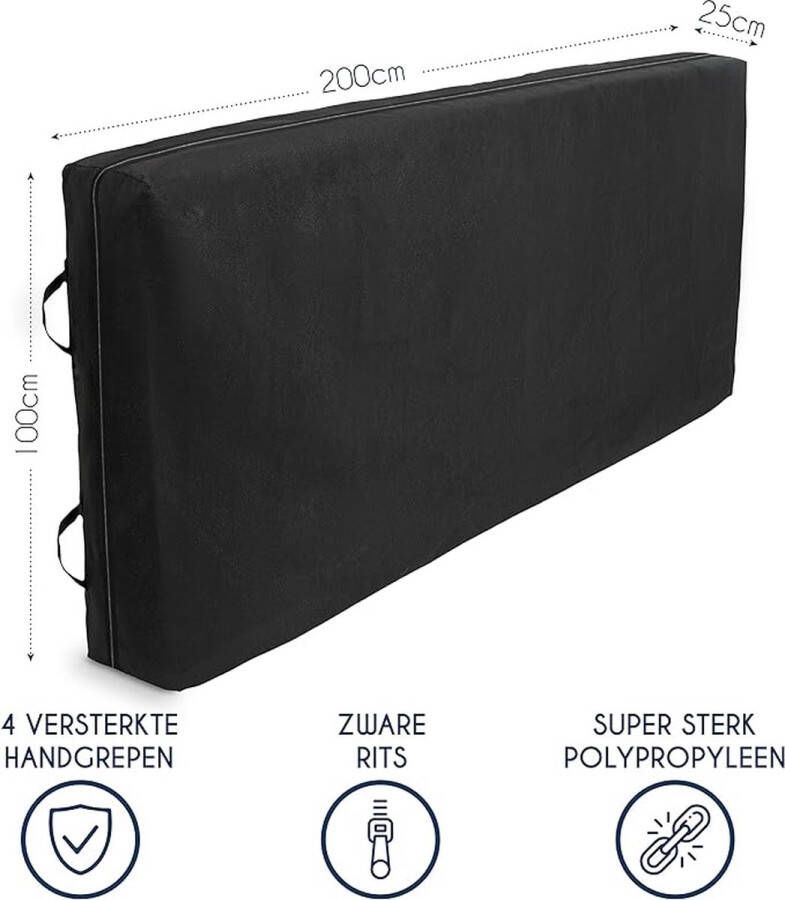 Beschermhoes voor het Opbergen en Verplaatsen van Matrassen Voor Matras Bed 100 x 200cm (25cm diep) met 4 Handvaten en een Rits Volledige Matrashoezen voor Waterdicht Opbergen Matrasbeschermerzak