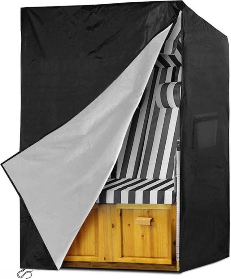 Beschermhoes voor strandstoel 900D Oxford-stof waterdichte strandstoelhoes uv-bescherming winterbestendig 120 x 90 x 155 140 cm