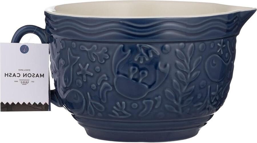 Beslagkom blauw nautisch ontwerp