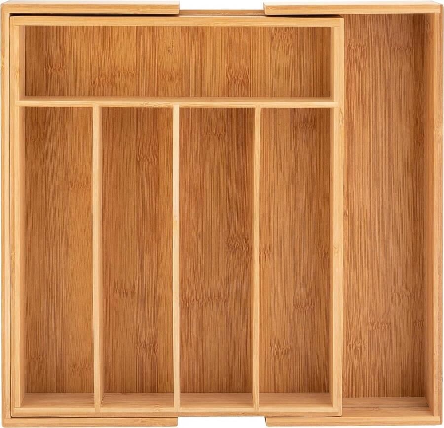Bestekbak bamboe bruin 485 x 37 x 53 cm toegevoegd