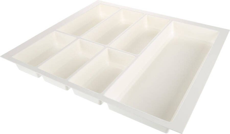 Bestekbak Classic Lade Organizer Glad wit Voor kastbreedte 600mm