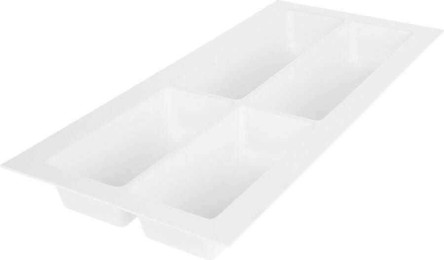 Bestekbak Classic Lade Organizer Korrelstructuur wit Voor kastbreedte 300mm