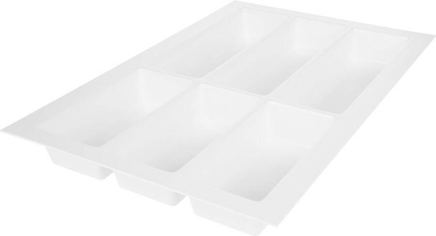 Bestekbak Classic Lade Organizer Korrelstructuur wit Voor kastbreedte 400mm