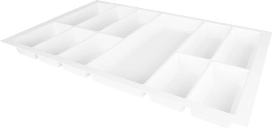 Bestekbak Classic Lade Organizer Korrelstructuur wit Voor kastbreedte 800mm