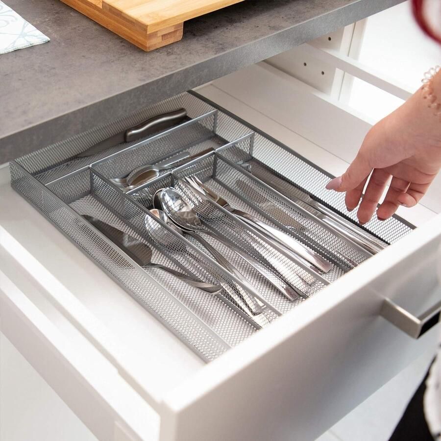 Bestekbak Gaasdesign Groot 51 x 28 x 40 cm Robuust Zwart Organizer voor Keukenlade